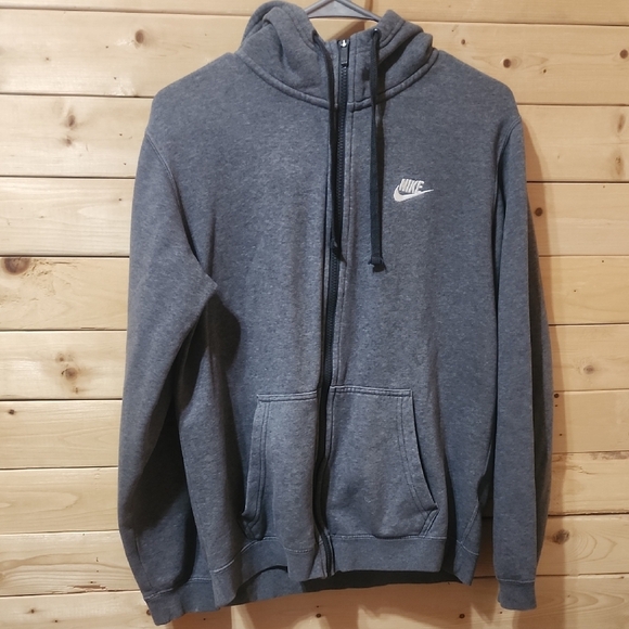 Nike Other - Nike Sportswesr Club Fleece Jacket Full Zip Hooded Size Small Men